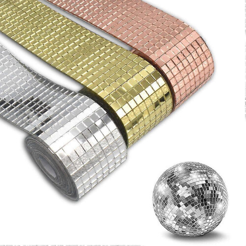 (Golden) Self Adhesive Mosaic Three-dimensional Acrylic Wall Sticker Creative Decora 2