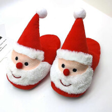 (34 36)Christmaswinter Shoes Newborn Plush Warm Snow Boots Christmas Santa Soft Soled Toddler Shoes - RIpj