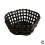 (Black) Large Beige Elegant Circular Basket Ceramic Fruit Bowl Glazed 1