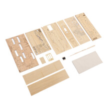 Model 130 Basswood Sailboat Kit for Adults Natural
