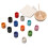 W-120.6 Pine Wood Balls Cups Color Sorting Toy 3