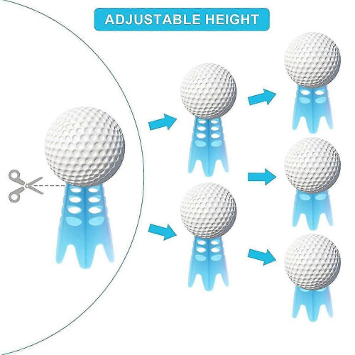 Golf Simulator Tees,18 Pcs Indoor Golf Mat Tees Plastic Practice ,tall + Short 2