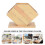 1pc Desktop Tissue Holder Bamboo Rack Coffee - DD 3