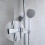 18-25mm Universal Shower Head Holder Replacement Shower Holder Bracket Abs Chrome No Drilling Adjustable 5