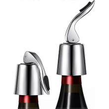 (Silver) 2pcs Wine Stoppers For Wine Bottles, Stainless Vacuum Wine Bottle Stopper With Silicone Reusable Wine Corks, Leak Proof Keep Fresh - Ri