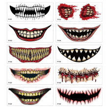 (G) High Quality Halloween Temporary Tattoos Body Tattoo Sticker Skull Fake Waterproof User-friendly Trendy