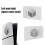 For PS5 Slim Faceplate Console Cover Replacement Side Shell Dustproof ABS Case 2