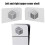 For PS5 Slim Faceplate Console Cover Replacement Side Shell Dustproof ABS Case 3