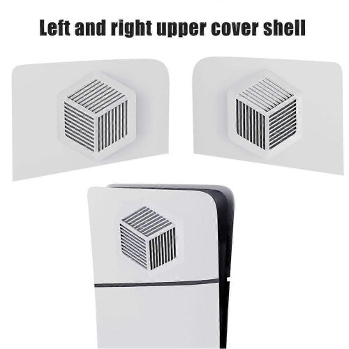 For PS5 Slim Faceplate Console Cover Replacement Side Shell Dustproof ABS Case 2