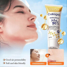 Superior SADOER Elegant Gift Ergonomic Ideal Effective Top Sunscreen Grade 50+ Option Cream Chic Collagen SPF
