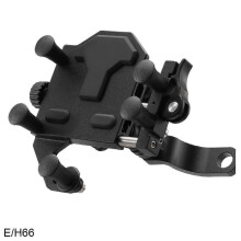 (H67 Black) Universal Motorcycle Durable Shock-Absorbing Phone New Alloy 2025 Phone Holder Stand