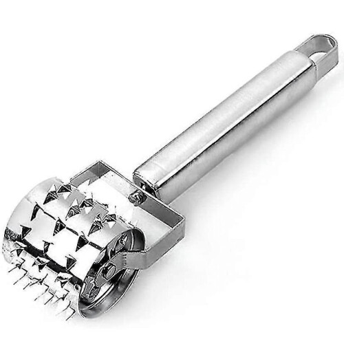 Meat Tenderizer Roller Stainless Steel for Steak Chicken Pork Beef - Ri