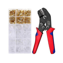 SN48B crimping pliers with 600 terminals, male and female electrical wiring ferrule crimper Professional crimping pliers. - Ri