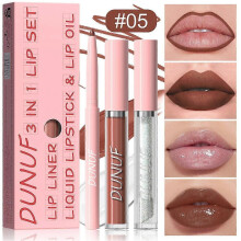 (E) 3 in Durable Lip Color Lip Lipliner Color Gloss Sets & Lip & Lip 1 Set 3pcs/ Oil