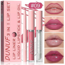 (I) 3 in Durable Lip Color Lip Lipliner Color Gloss Sets & Lip & Lip 1 Set 3pcs/ Oil
