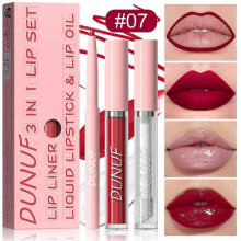 (G) 3 in Durable Lip Color Lip Lipliner Color Gloss Sets & Lip & Lip 1 Set 3pcs/ Oil