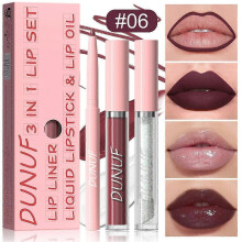 (F) 3 in Durable Lip Color Lip Lipliner Color Gloss Sets & Lip & Lip 1 Set 3pcs/ Oil