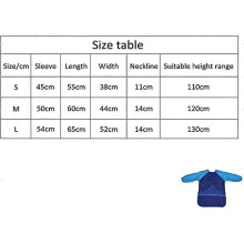 (M, Rose Red) Painting Apron Nylon, Waterproof Painting Apron With Sleeves, Children's Craft Apron For Kids 7 To 12 Years