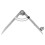 200mm Drawing Wing Leather DIY Adjustable Creaser Wing Divider,Rotating  Tool Leathercraft Compasse 2