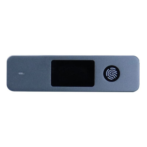 Solid State Disk Box M-Key B +M Key Portable SSD Case Fingerprint Encrypted External Enclosure Box for 2230 2280 SSD