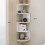 Wall Mounted Corner Storage Rack Classic Wall Rack 5 Layers Semicircular Partitions for Bookshelf Storage Decoration A 3