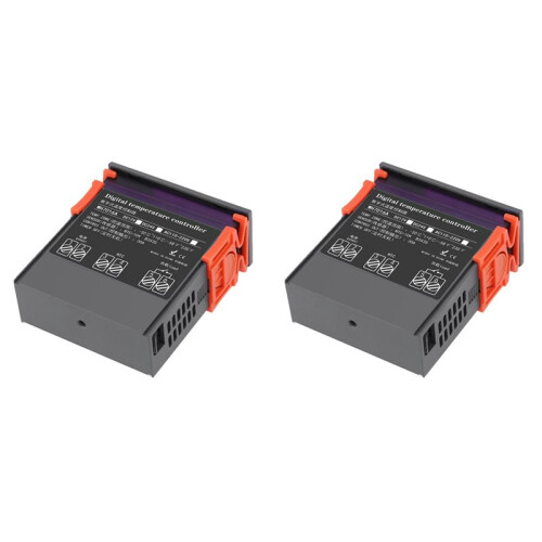 2X 7016A Digital Temperature Controller 220V 30A with High-Power Temp Control Thermostat Heating Cooling NTC Sensor