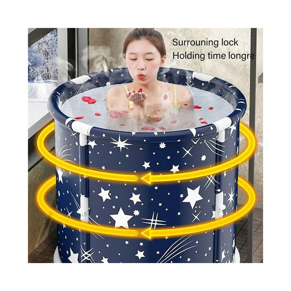 Folding Large Bathtub Thickened PVC Portable Folded Bucket Baby Children Bathroom Thickening SPA Tubs for Hot Cold Tub