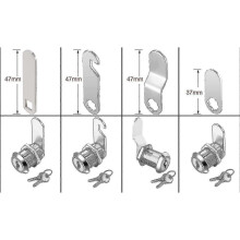 Mailbox Security Lock With, Furniture Lock, 2 Keys for Drawer, Cabinet Cam Lock, Comes with 4 Different Lock Plates