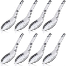 8 Pieces Ceramics Soup Spoons Nese And Porcelain Pattern Spoons Flatware - RiRi