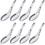 8 Pieces Ceramics Soup Spoons Nese And Porcelain Pattern Spoons Flatware - RiRi 1