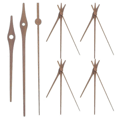 5 Sets Wooden Clock Hands Replacement Clock Hands Repair Clock Hands Hanging Clock Hands for DIY