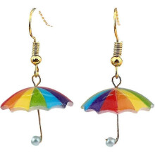 2 Pack Women's Earrings Fancy Women's Earrings Bulk Women's Earrings Rainbow Umbrella Earrings - DD