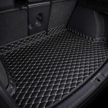 (Black-beige) Boot Liner with Raised Edges for Mazda CX-5 2017-2023, Leather Car Trunk Mat Protector Guard Tray - Dog Friendly & Waterproof Accessory