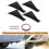 Car Rear Lower Bumper Wing Lip Diffuser,Anti-Crash Spoiler  Fin Protector,Rear Bumper Splitter Lip Wing,Curved 4PCS 4