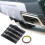 Car Rear Lower Bumper Wing Lip Diffuser,Anti-Crash Spoiler  Fin Protector,Rear Bumper Splitter Lip Wing,Curved 4PCS 5
