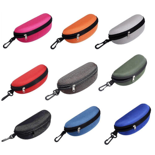 (Silver) Sunglasses Case Solid Large Space Waterproof Protective Glasses Case Travel Box for Adult 1