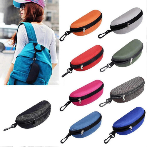 (Silver) Sunglasses Case Solid Large Space Waterproof Protective Glasses Case Travel Box for Adult 2
