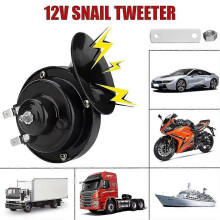 (12V Black)12V 300DB Super Loud Train Horn Waterproof for Motorcycle Car Truck SUV Boat