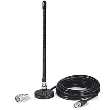 CB Aerial Antenna 27MHz Soft Whip Magnetic Base BNC PL259 Connector CB Aerial Antenna for Cobra Max