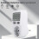 2X Electricity Power Meter Wattmeter LCD  Meter Socket Electric Tester Measuring Outlet Power Analyzer EU Plug 8