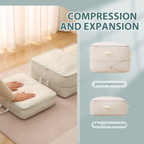 (Pink, 54*42*50cm) Sac compression, gris, 54x42x50cm 2