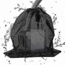 2 Pack Pond Pump Blocking Bags, Industrial Filter Net, for Biological Pond Filter, Black