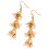 Boucles d'oreilles artistiques superposées, 1 paire,-Champagne 1