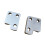 2Pcs Piano Slow Fall Hook Repair Accessories Aluminum-silver 1