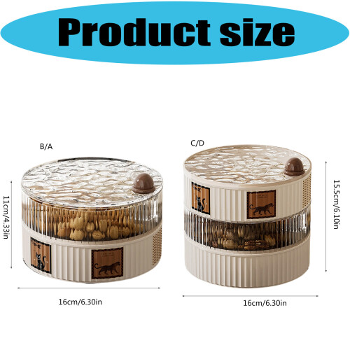 Food Grade Safe Plastic Fruit Snacks Box-Second layer cream c 2