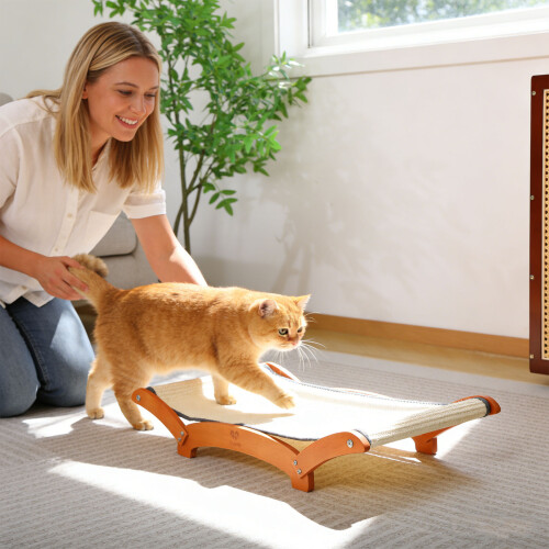 Direct current Neat Sisal Puss Scratching Bed with Removable 1