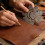 Round Leather Cutting Tool Metal Corner Cutting Ruler Circle For 4