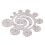 Round Leather Cutting Tool Metal Corner Cutting Ruler Circle For 6