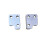 2Pcs Piano Slow Fall Hook Repair Accessories Aluminum-silver 7