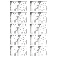 Set of 10 Accuracy Measuring Gauges Screw Gauge Set for Screws